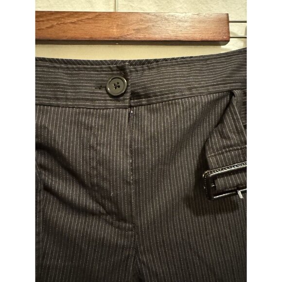 Larry Levine Pinstripe Stretch Dress Pants Size 4 - Picture 3 of 7